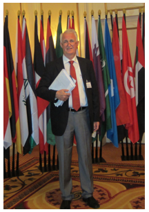 Dr.Faidi Omar  Mahmoud als Präsidenten  der Union Arabischer Mediziner in Europe ARABMED